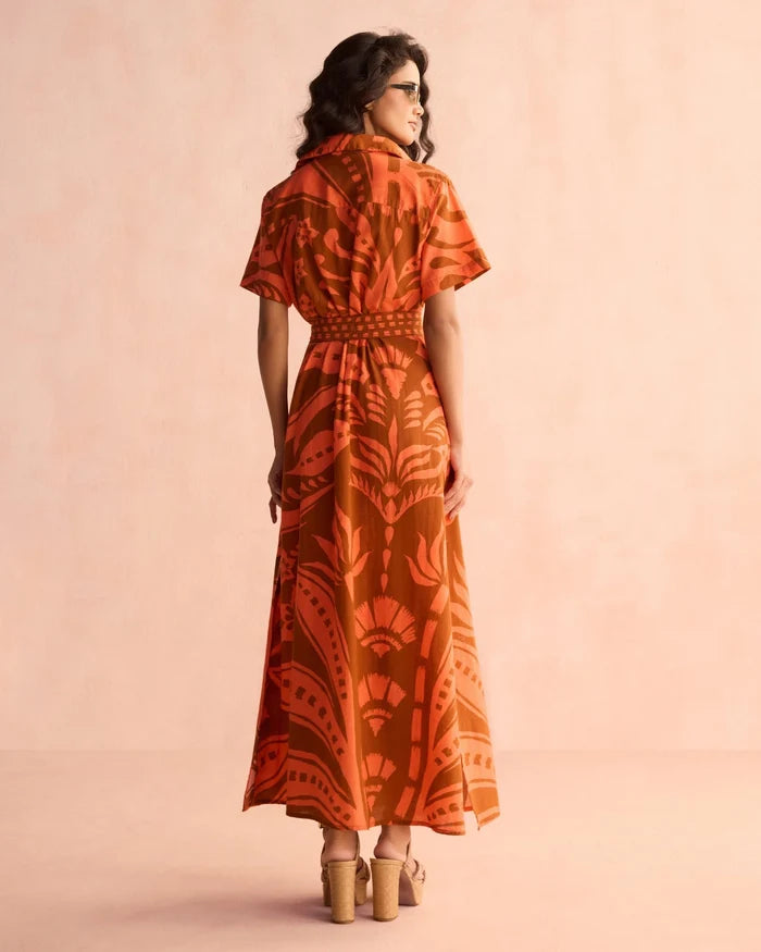 Omika Amira Shirtdress -  Naia Terracotta