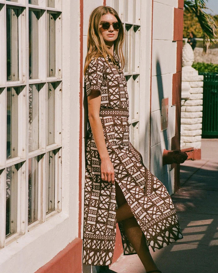 Omika Amira Shirtdress Nari Cacao
