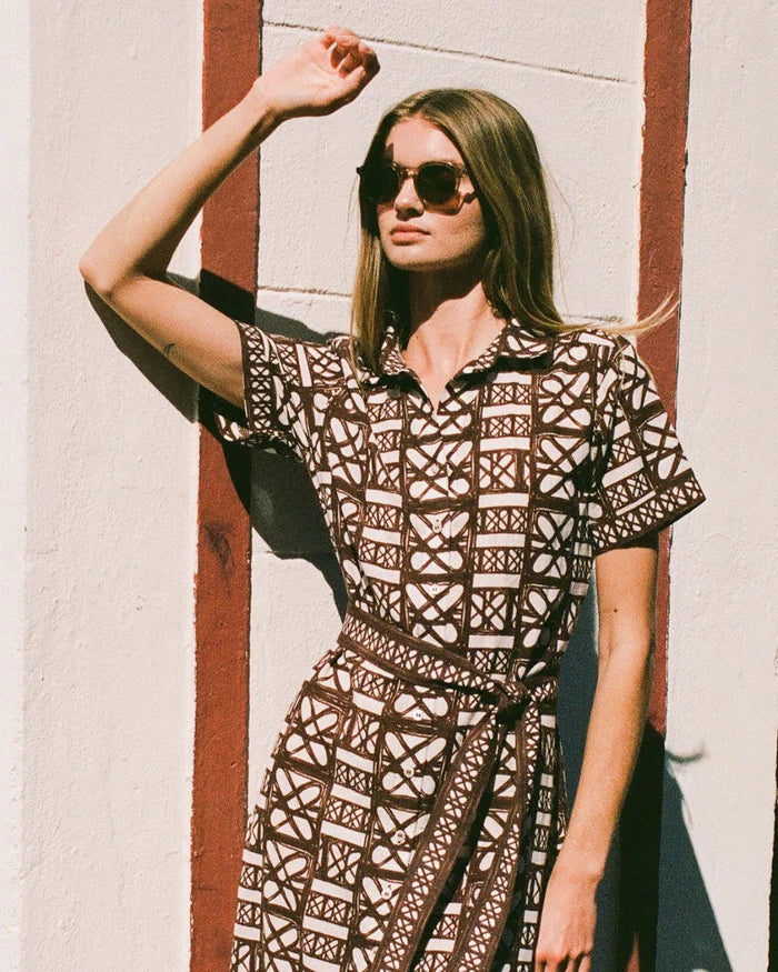 Omika Amira Shirtdress Nari Cacao