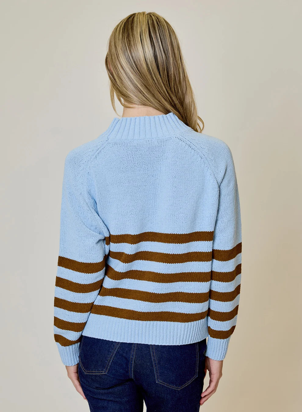 Design History Raglan Stripe Sweater