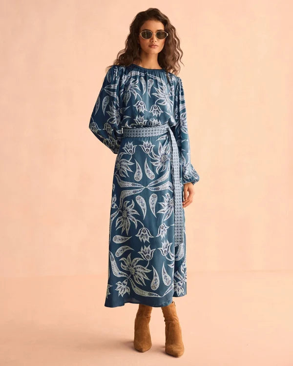 Omika Nalini Wrap Skirt | Alexia Dusk