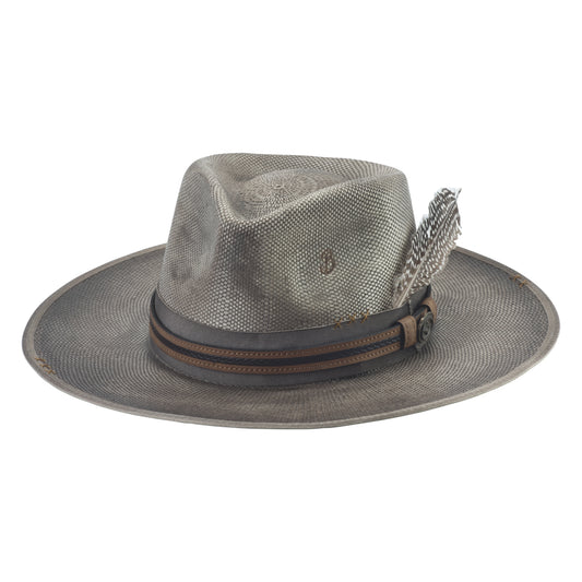 Sonoma Straw Hat Distressed Black