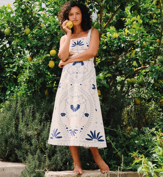 Cleobella Carmen Midi Dress - Liliana Blue Surf
