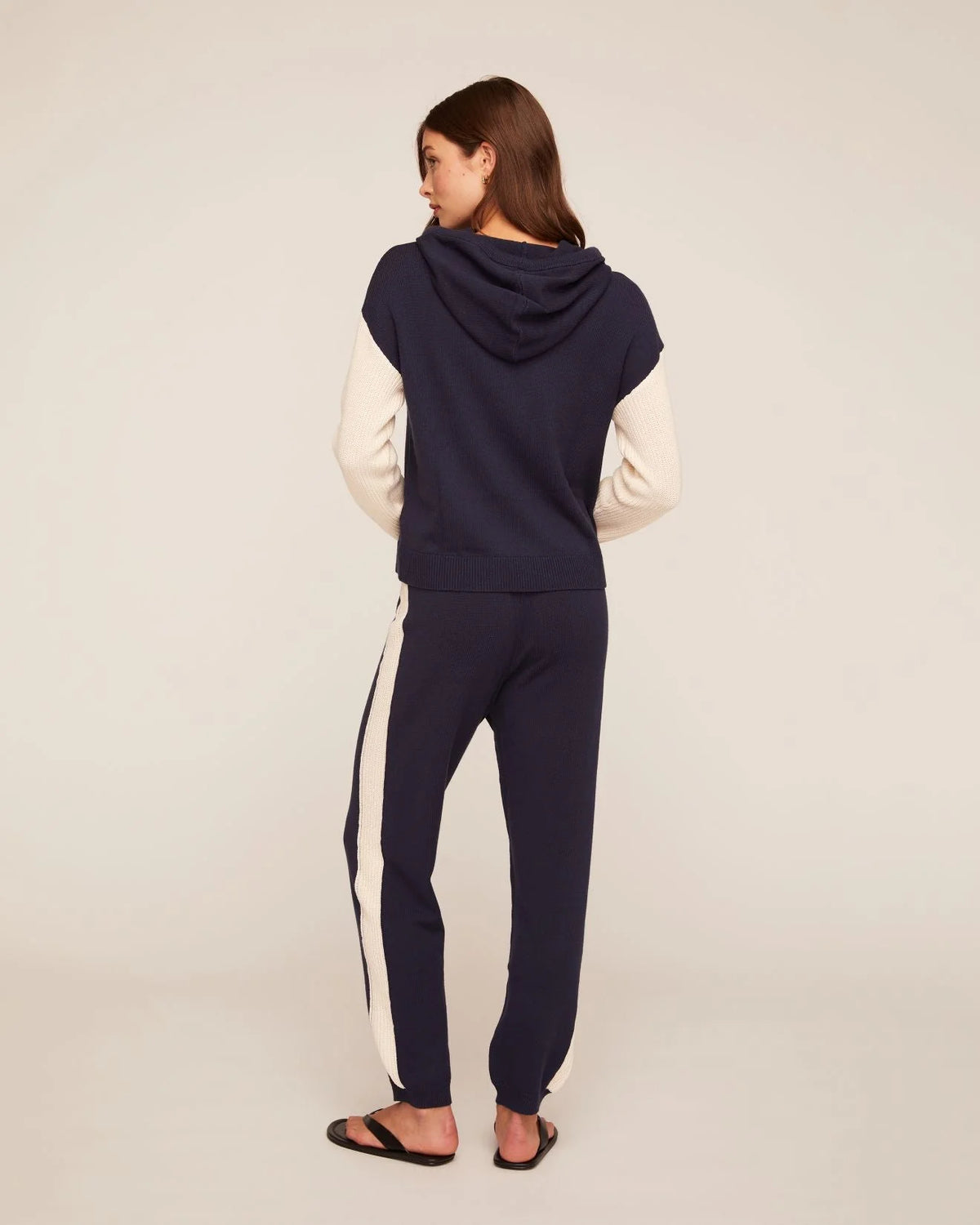 Bella Dahl Contrast Hoodie - Midnight Frost