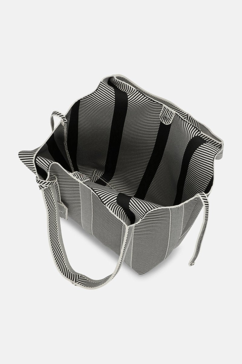 Ilse Jacobsen Knitty01 Bag - Milk Creme/Black