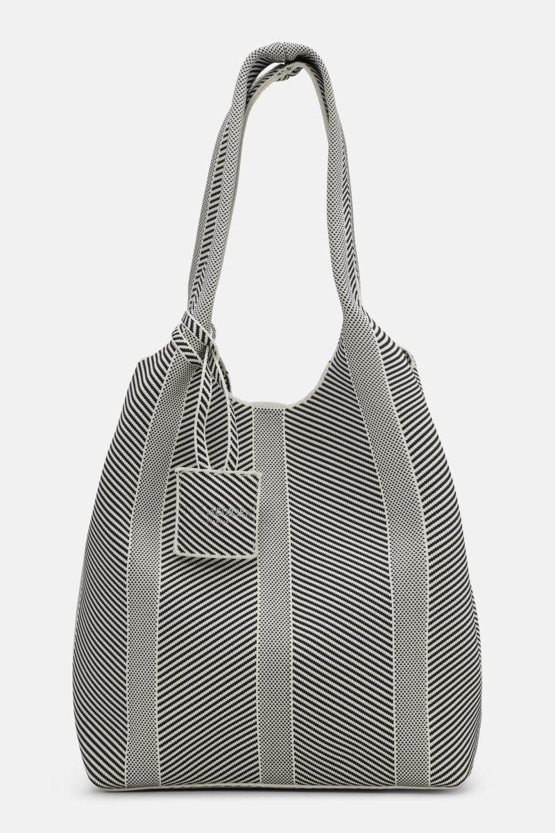 Ilse Jacobsen Knitty01 Bag - Milk Creme/Black