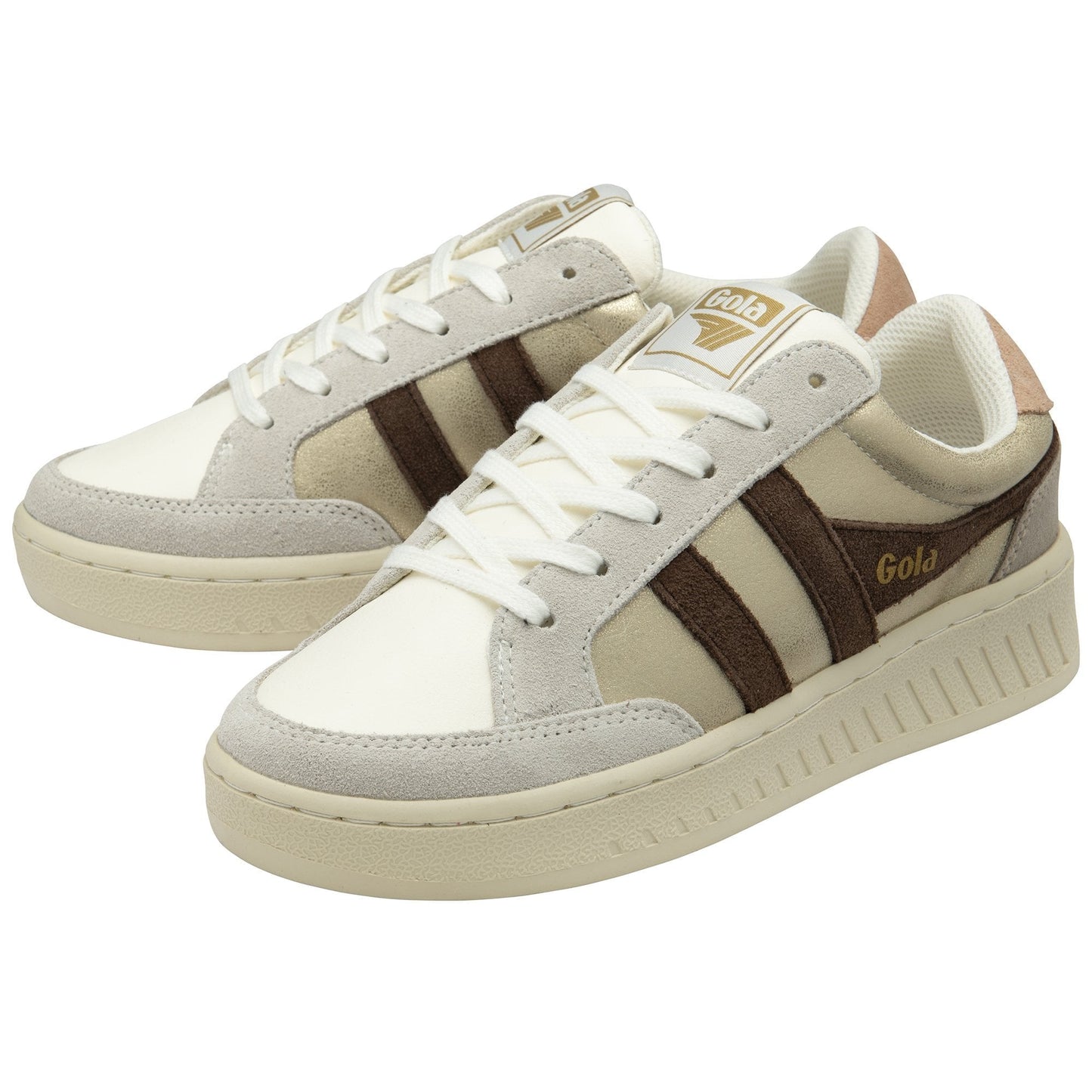 Gola Superslam Blaze Sneaker Gold/Dark Brown/Cameo