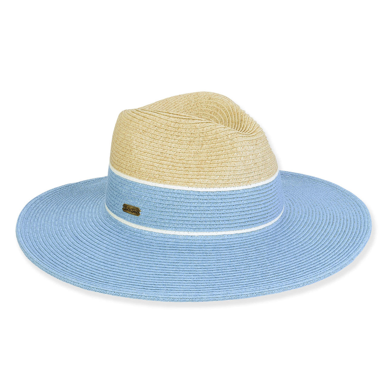 Coastal Cowgirl Sun Hat Natural/Blue