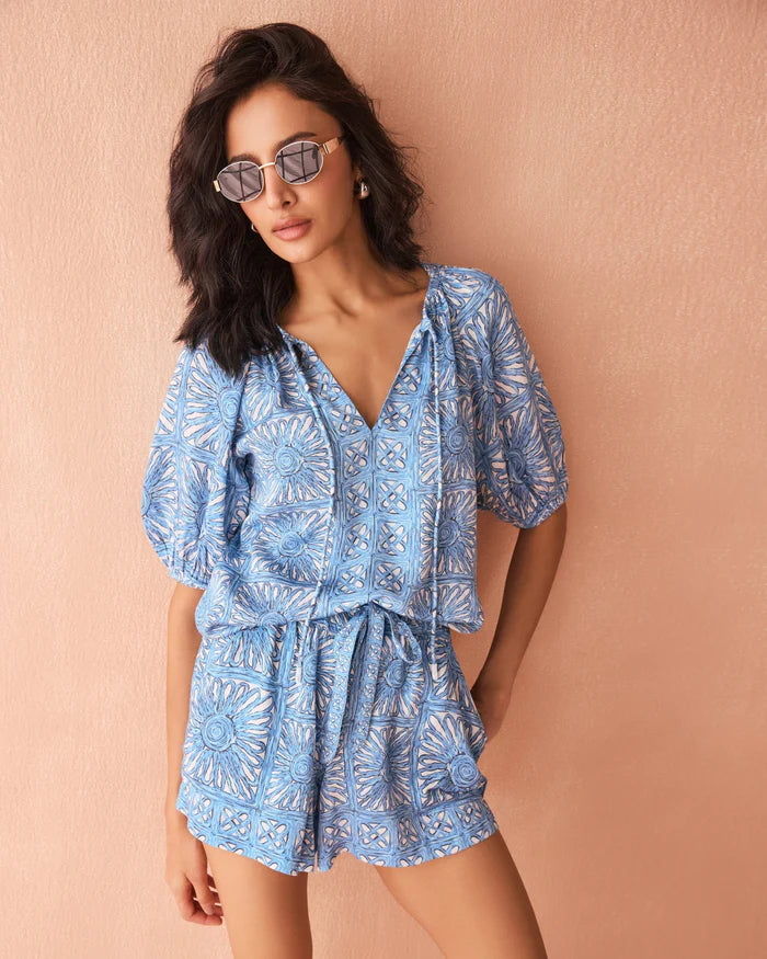 Omika Isla Blouse - Kashni Ocean