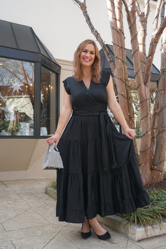 Sofia Collections Mishal Maxi Dress-Black