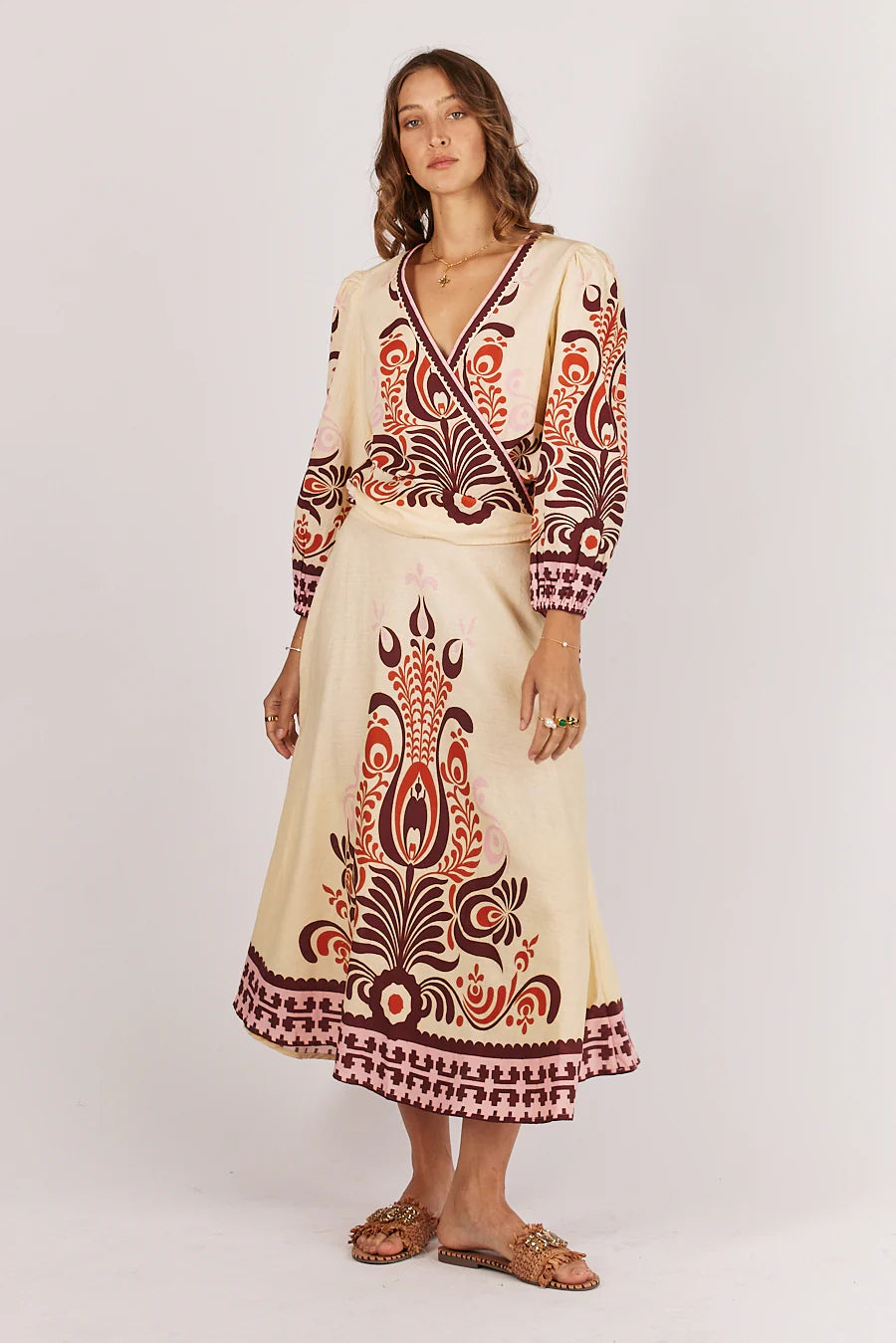 Rubyyaya ZeeZee Maxi Dress Cream