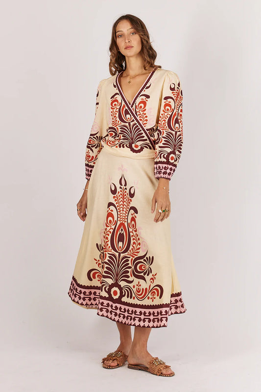 Rubyyaya ZeeZee Maxi Dress Cream