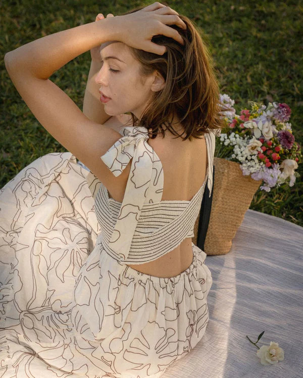 Omika Lana Maxi Dress - Uma Coconut