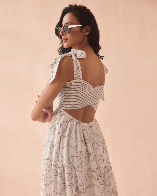 Omika Lana Maxi Dress - Uma Coconut