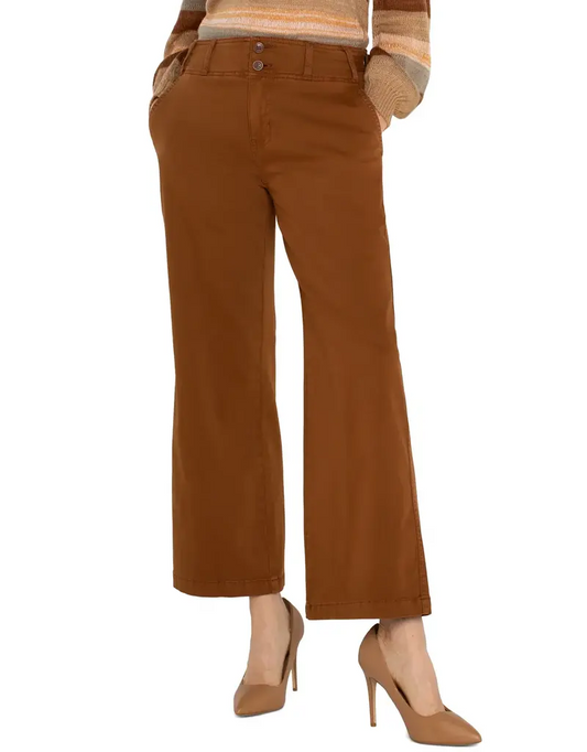 Liverpool High Rise Cinch Waist Wide Leg Pant - Jasper Brown