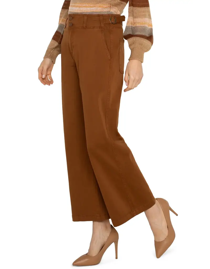 Liverpool High Rise Cinch Waist Wide Leg Pant - Jasper Brown