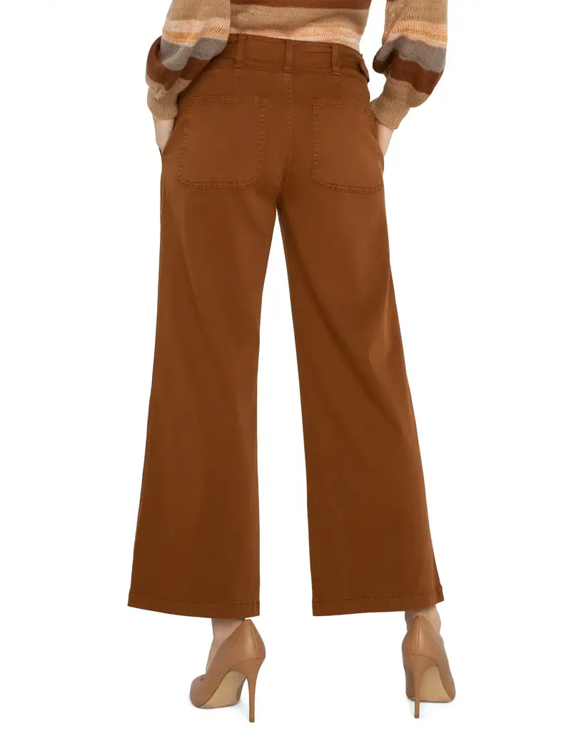 Liverpool High Rise Cinch Waist Wide Leg Pant - Jasper Brown