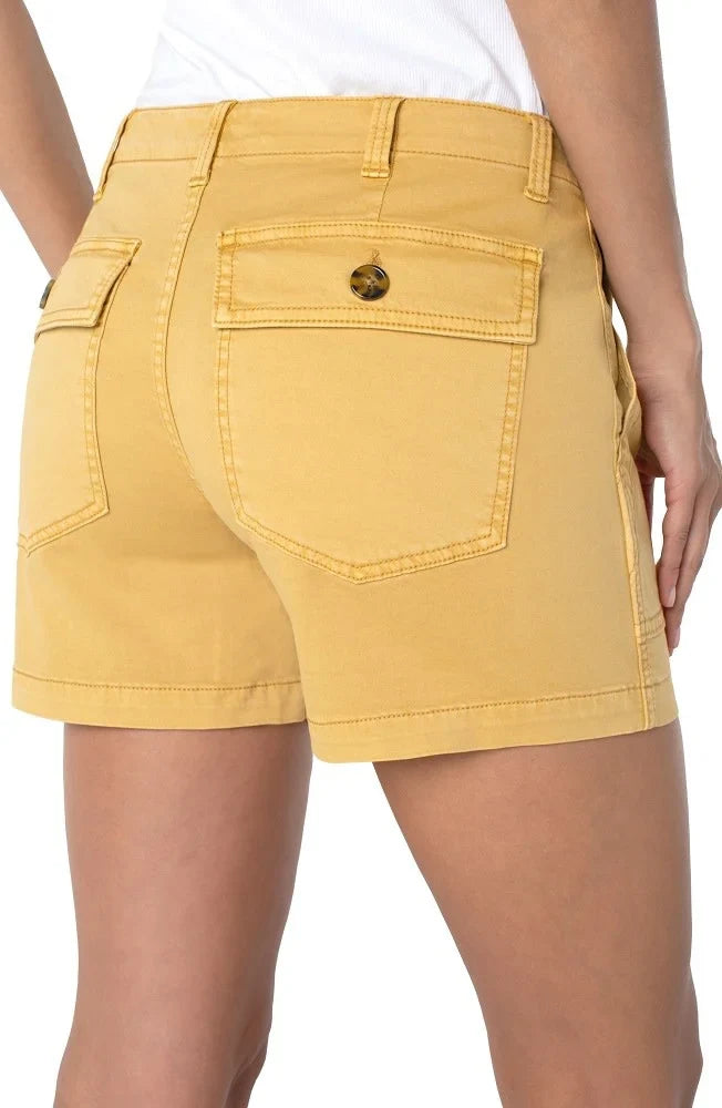 Liverpool Utility Shorts Flaxen Gold