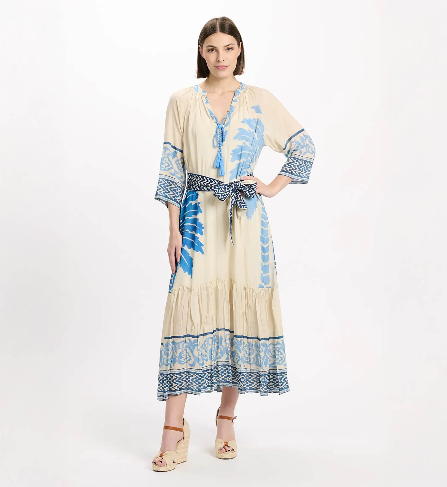 Miss June Aida Dress Blue