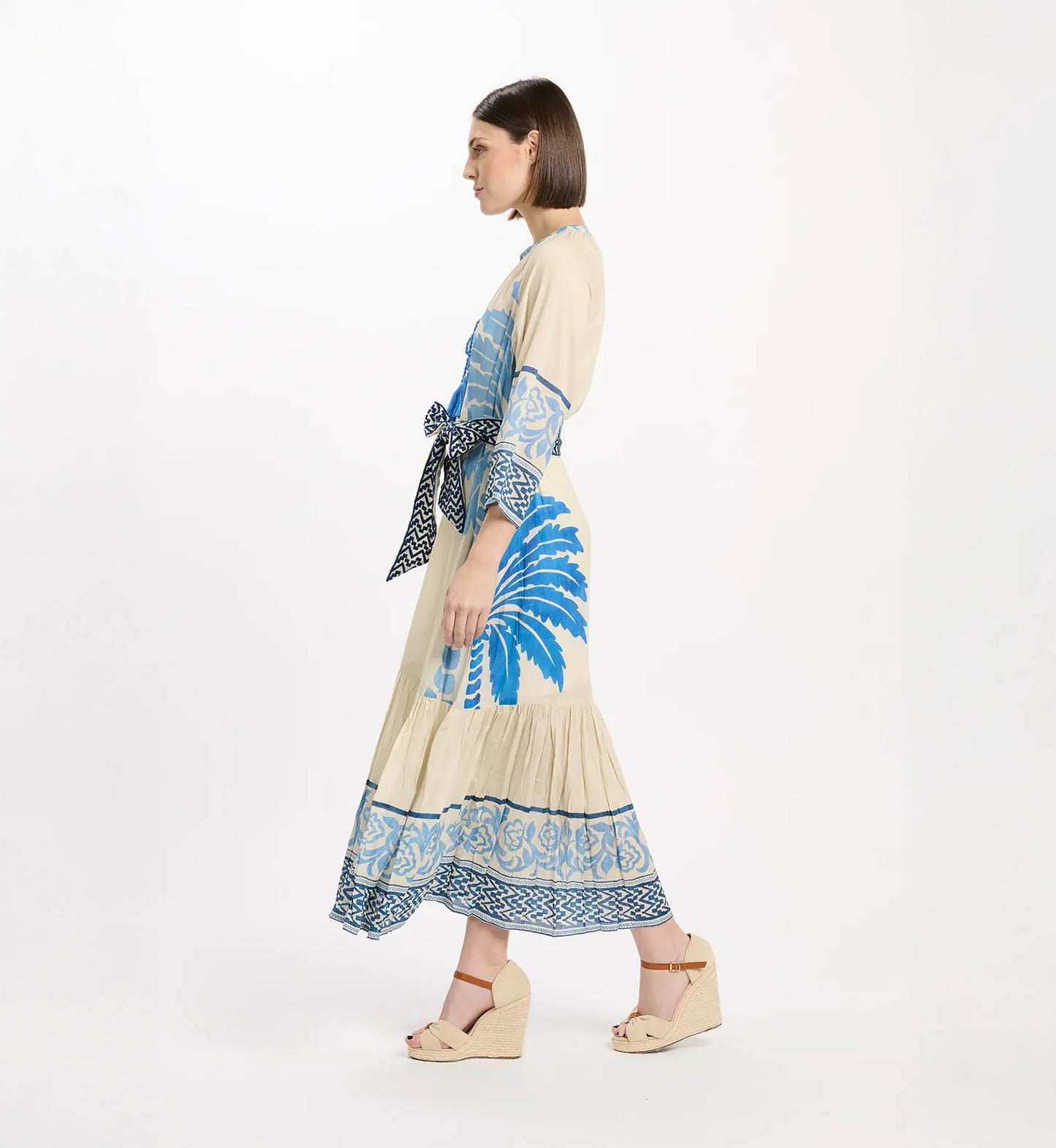 Miss June Aida Dress Blue
