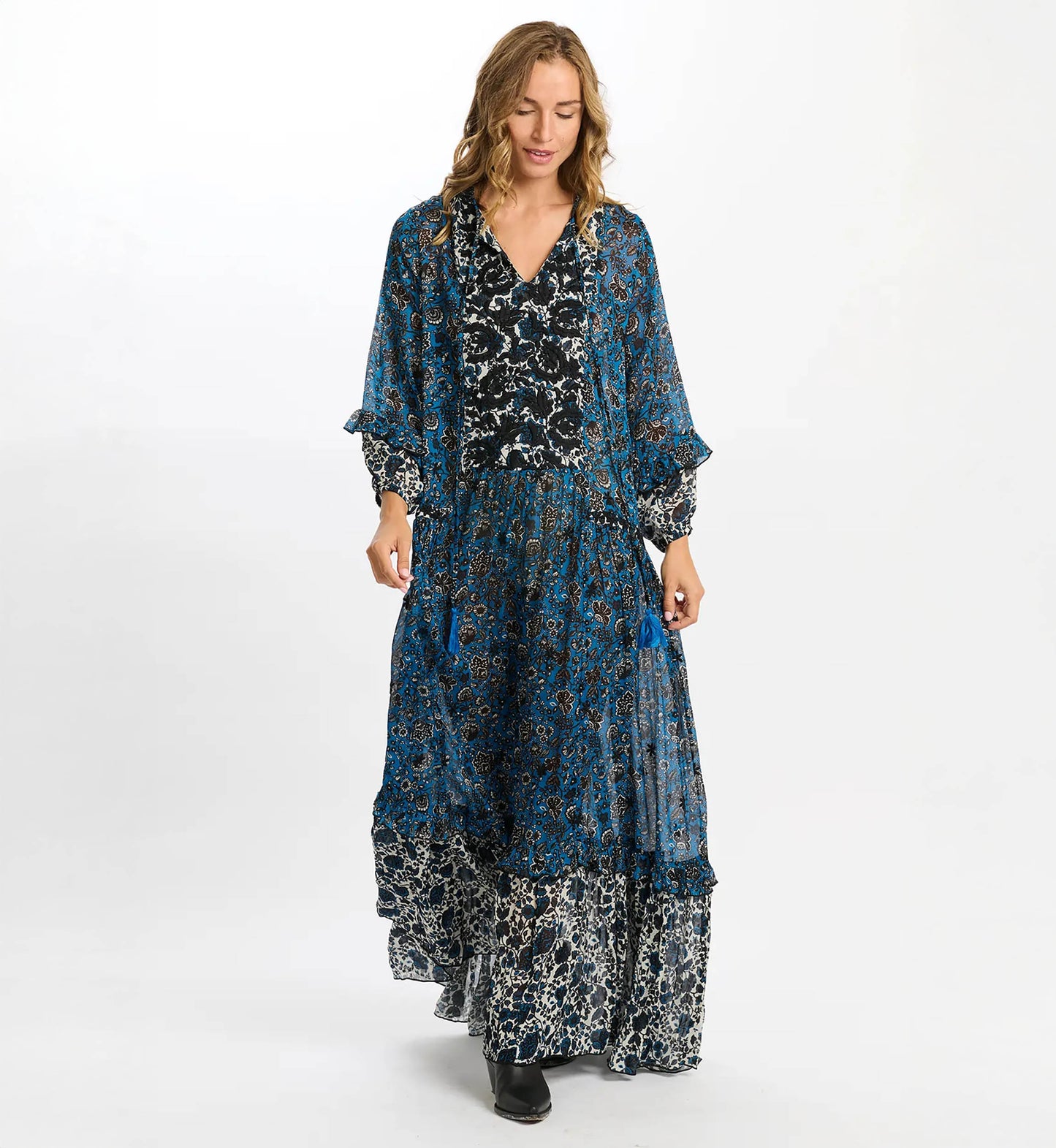 Miss June Ludovica Dress - Inner Blue