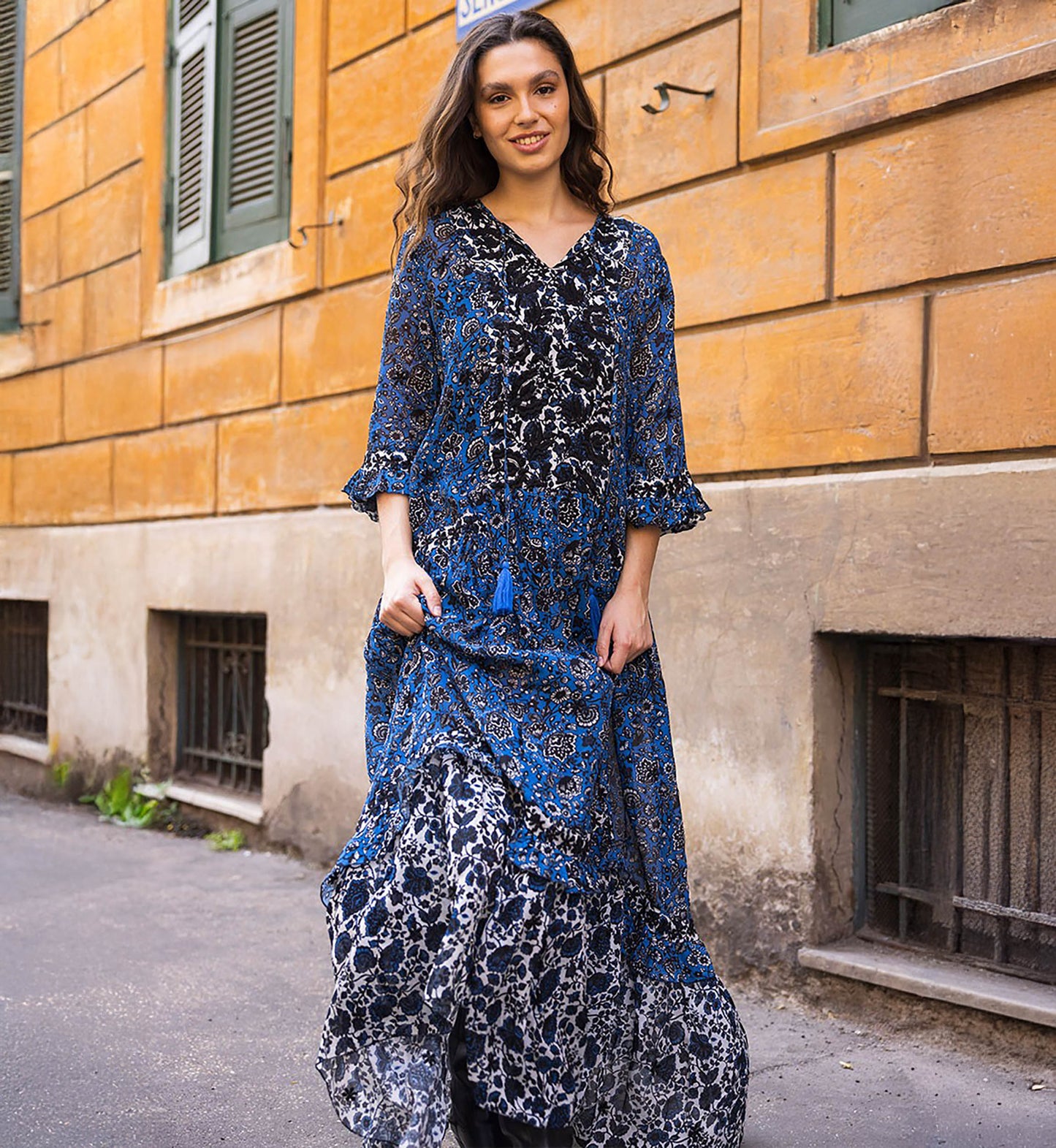 Miss June Ludovica Dress - Inner Blue