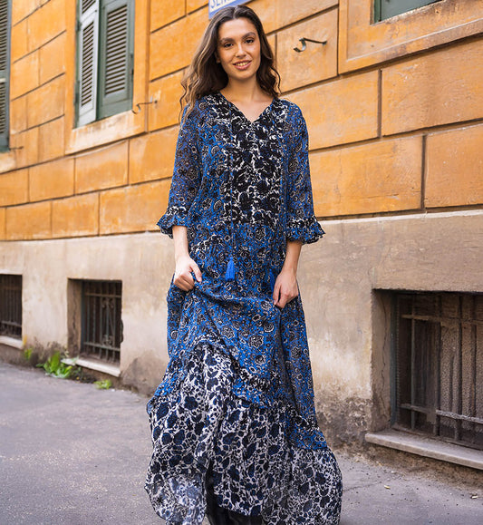 Miss June Ludovica Dress - Inner Blue
