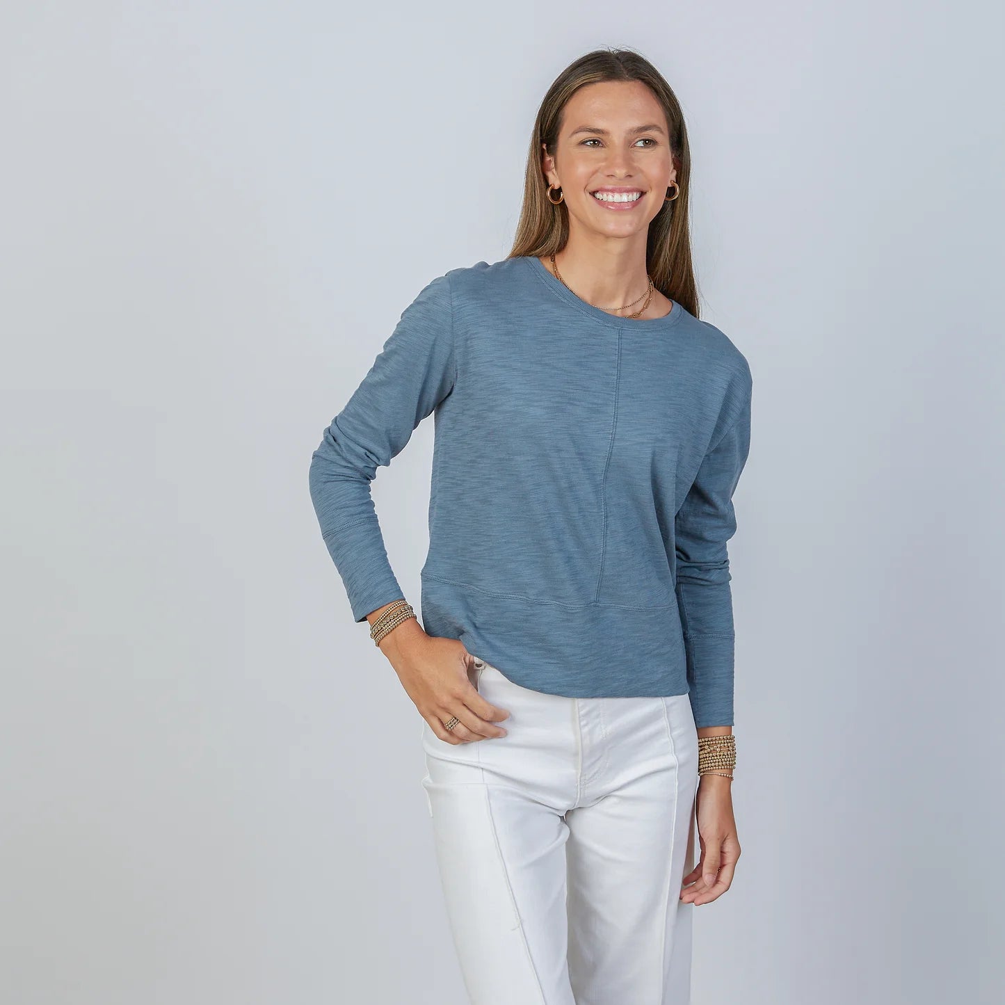 Erin Gray Celia Perfect Length Long Sleeve Tee