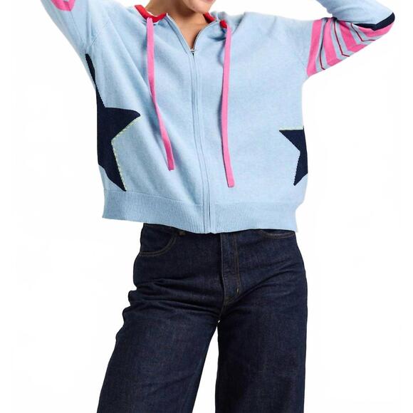 Zaket & Plover Star Hoodie - Sky