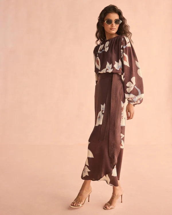 Omika Nalini Wrap Skirt | Adrienne Ganache