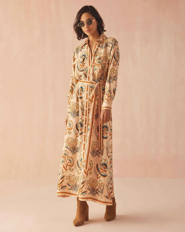Omika Palma Maxi Dress - Aleena Butternut
