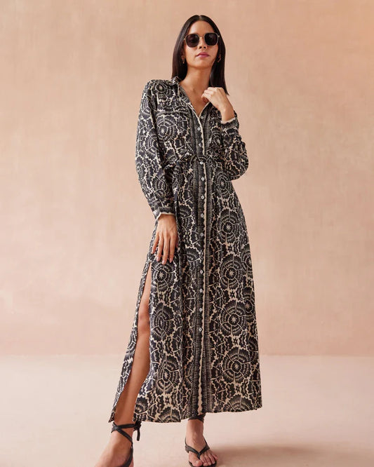Omika Palma Maxi Dress - Carmen Graphite