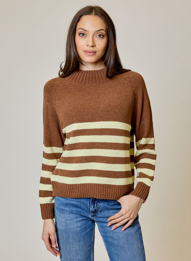 Design History Raglan Stripe Sweater