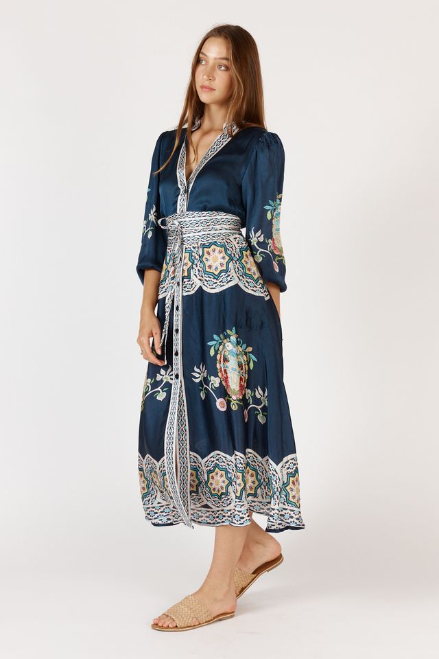 Rubyyaya Garcia Maxi Dress - Navy