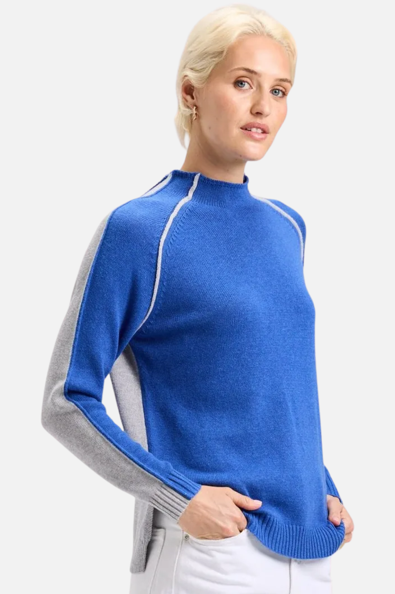 Zaket & Plover Reversible Block Funnel - Dark Chambray