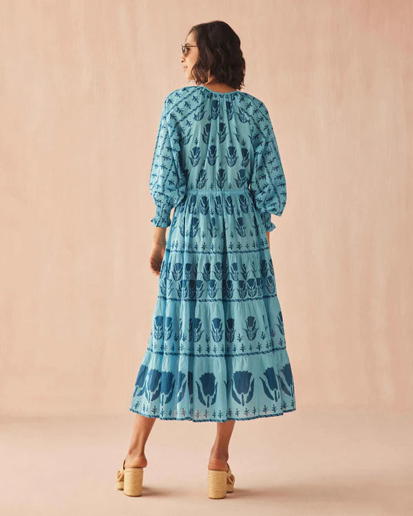 Omika Rivera Midi Dress - Pali Coast