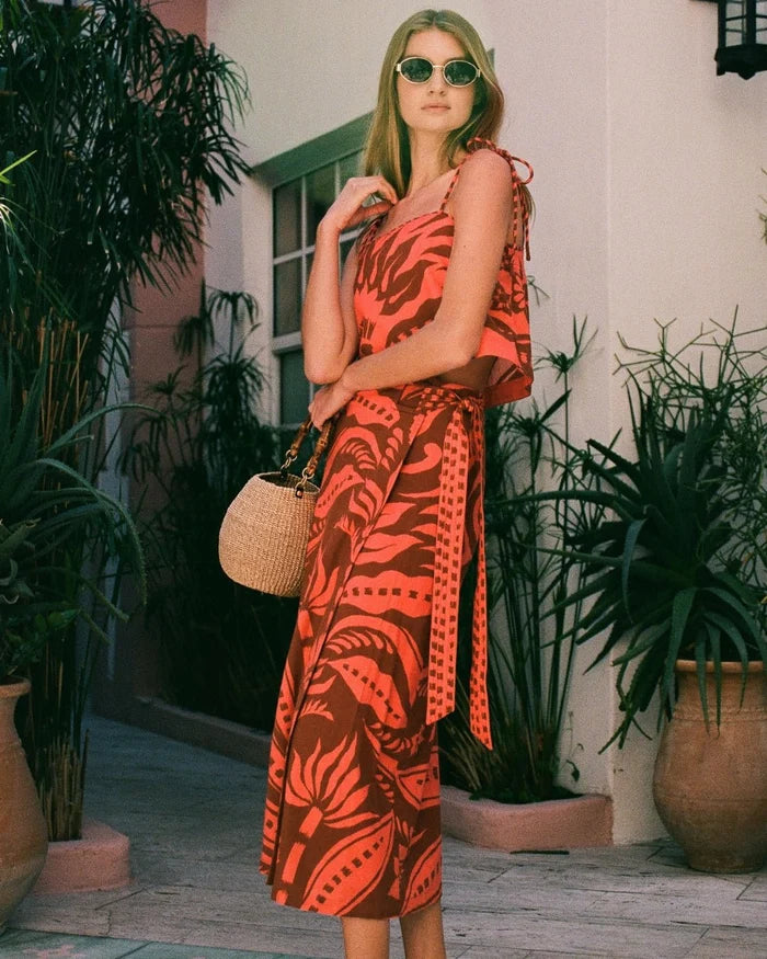 Omika Sammi Skirt - Naia Terracotta