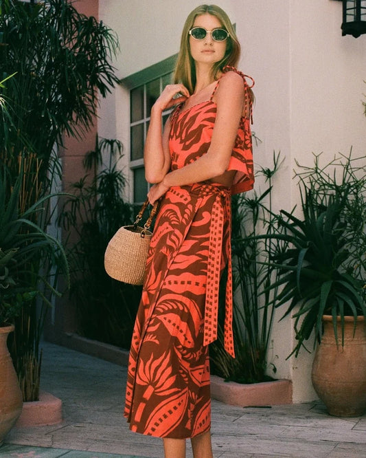 Omika Sammi Skirt - Naia Terracotta