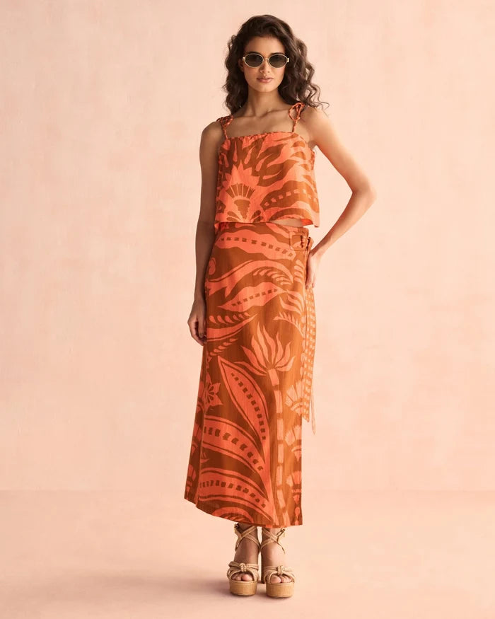 Omika Sammi Skirt - Naia Terracotta