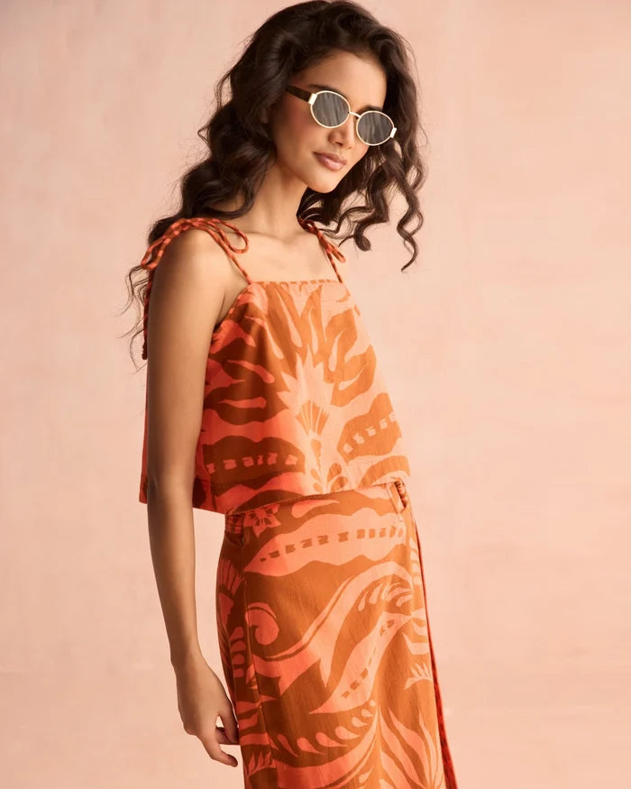 Omika Sammi Skirt - Naia Terracotta