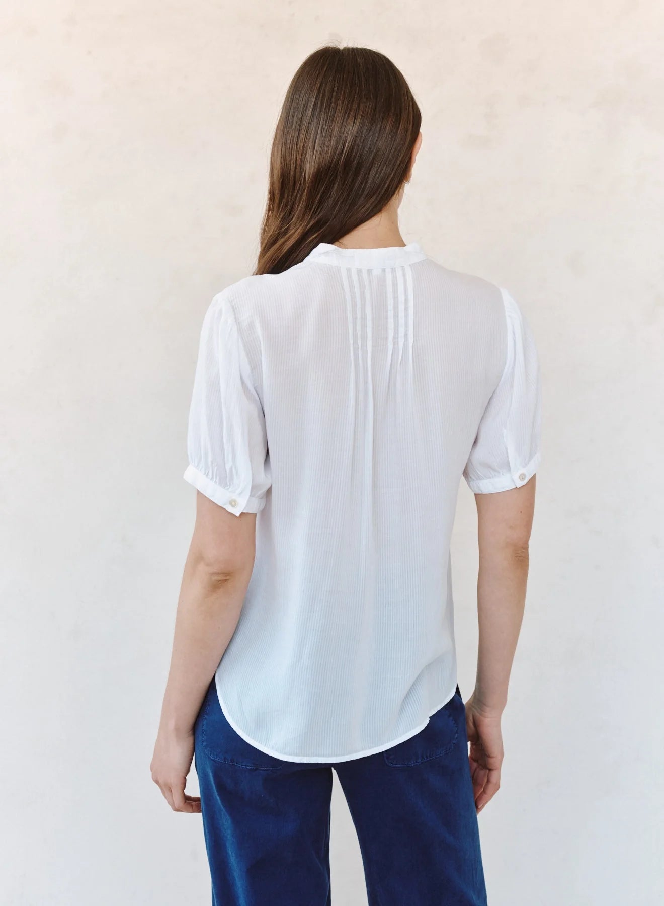Bella Dahl Short Sleeve Pintuck Shirt