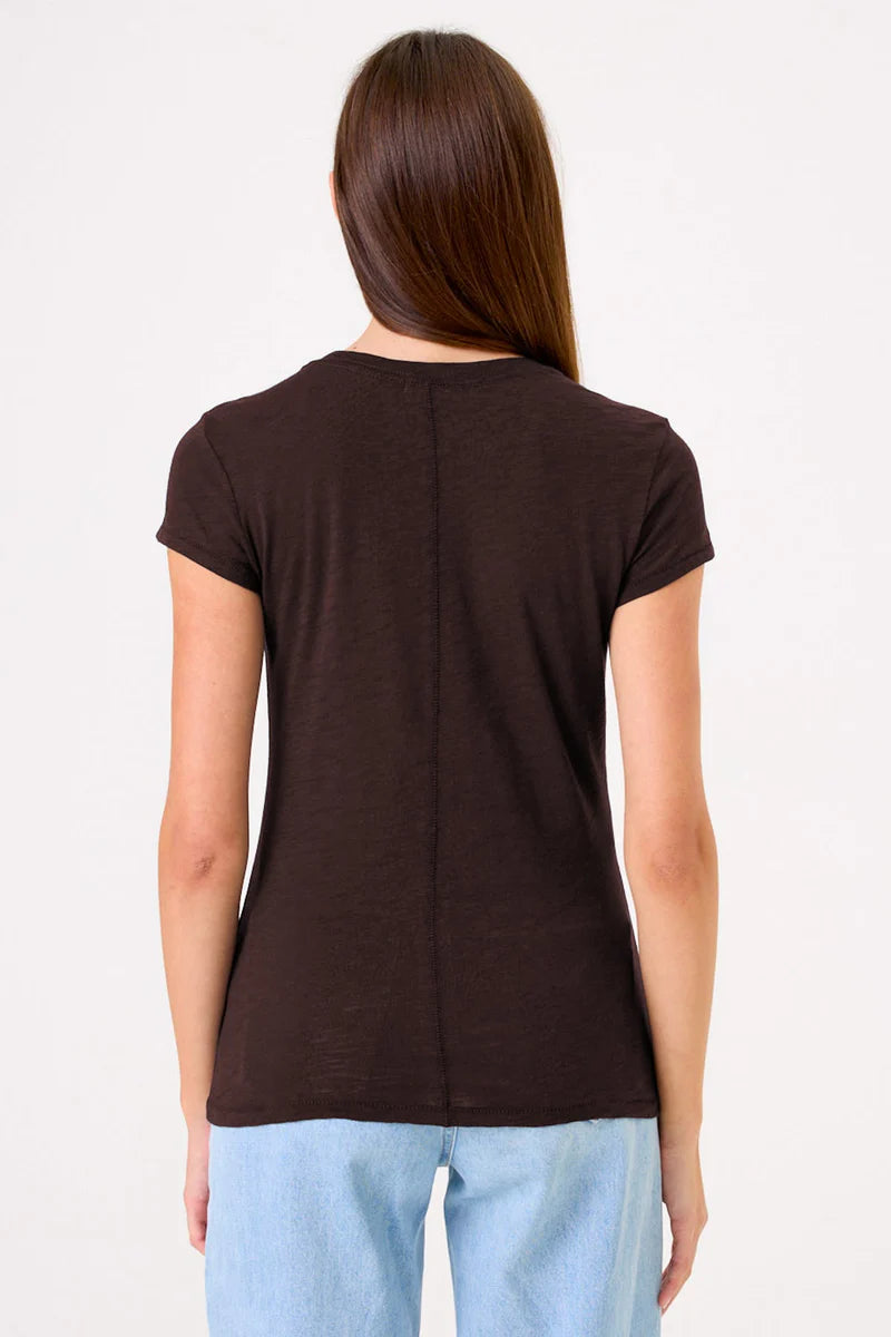 Goldie Lewinter Signature Slub Tee - Coffee