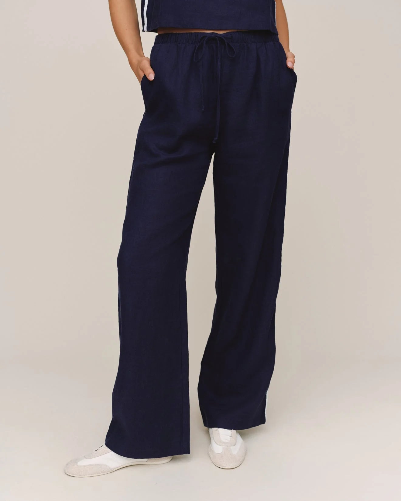 Bella Dahl Sport Stripe Pant - Nautical Night