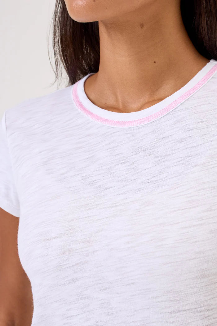 Goldie Stitch Tipped Ringer Tee