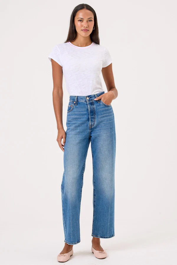 Goldie Stitch Tipped Ringer Tee