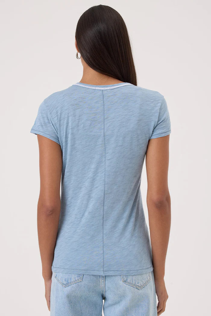 Goldie Stitch Tipped Ringer Tee