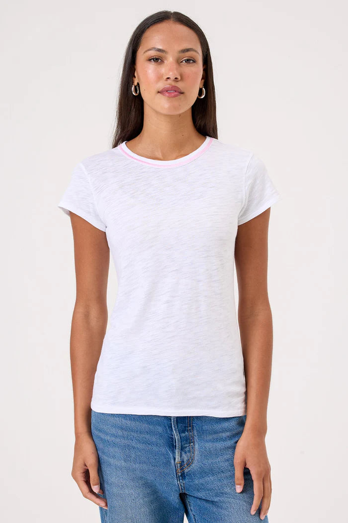 Goldie Stitch Tipped Ringer Tee