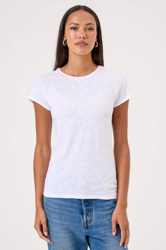 Goldie Stitch Tipped Ringer Tee