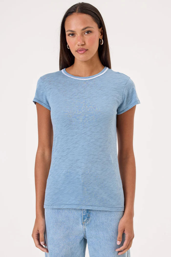 Goldie Stitch Tipped Ringer Tee