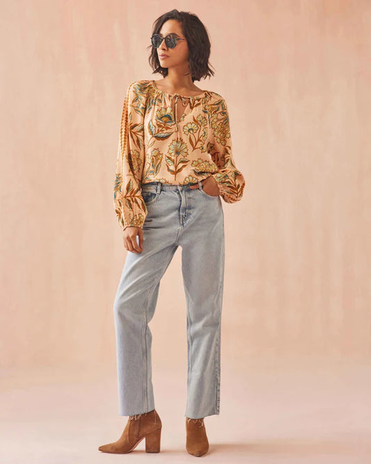 Omika Tiya Blouse - Aleena Butternut